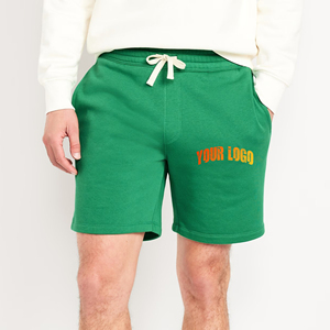 Tissu molletonné épais en coton pour hommes, style urbain et tendance, couleur unie, poches latérales, imprimé personnalisé, écologique, séchage rapide, pour la gym - Product Image 1