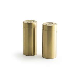 Ensemble de salières et poivrières en laiton antique, cadeau idéal pour mariage, décoration de table, facile à transporter, qualité alimentaire - Product Image 5