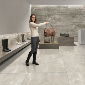Azulejos de Porcelana Egipcia Alizer Beige Marfil 800x800mm, Azulejos de Piso Gris Claro Pulidos y Esmaltados 40x40 60x60 80x80cm - Product Image 2