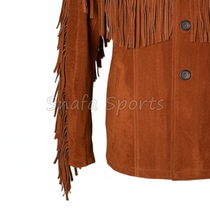 แจ็กเก็ตหนังวัวสไตล์วินเทจสำหรับผู้หญิงแจ็กเก็ตหนังวัวแท้ทันสมัย - Product Image 4