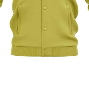 Veste de sport décontractée pour homme, couleur olive unie, coupe classique, col rabattu, fermeture à boutons, disponible à la vente - Product Image 5