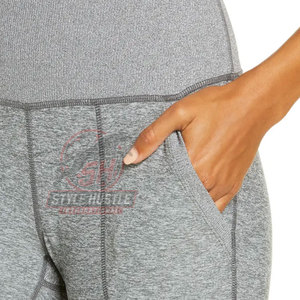 Leggings de yoga con diseño de logotipo personalizado, cintura elástica, venta directa de fábrica, ropa de gimnasio, servicio OEM. - Product Image 5