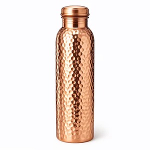 Botella de agua de cobre con diseño antiguo, botella de agua de cobre nueva, botella de cobre de lujo. - Product Image 3