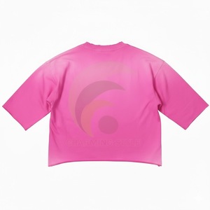 Camiseta Oversize de Hombre Estilo Streetwear con Hombros Caídos y Lavado Ácido, Camiseta Vintage Pesada con Lavado Ácido, Logotipo Personalizado OEM al por Mayor - Product Image 2