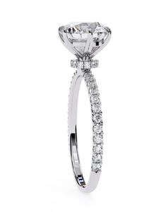 Elegante Anillo de Boda con Diamantes Incrustados para Mujer, Plata de Ley, Regalo de Compromiso para Mujer - Product Image 2