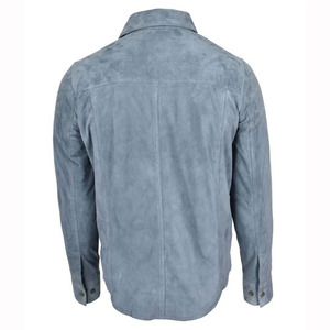 <b>Men's</b> Winter Quilted <b>Suede</b> Leather <b>Jacket</b> Breathable Zipper Full Sleeve High Quality Hot Selling Best Price - Product Image 5