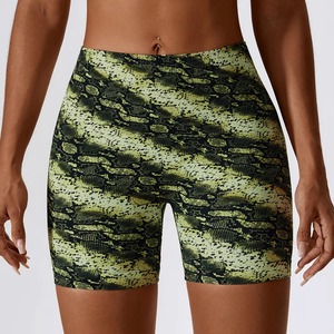 Pantalones Cortos de Yoga Tallas Grandes para Mujer, de Cintura Alta, Elásticos, para Gimnasio y Fitness, Estilo Biker, con Control de Abdomen, para Curvas, Pantalones Cortos de Entrenamiento - Product Image 6