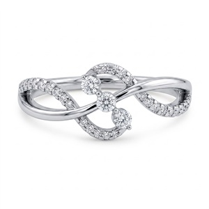 Anillo de Diamantes de Oro Amarillo para Mujer, Corte Brillante Redondo, Estilo Romántico de Compromiso con Diamantes Naturales - Product Image 3
