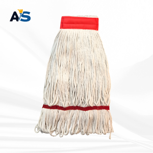 Tête de balai serpillère robuste semi-blanchie Kentucky pour le nettoyage des sols, balais en coton industriels et commerciaux pour cuisine, salle de bain, garage - Product Image 3