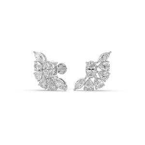 Boucles d'oreilles en diamant cultivé en laboratoire de 3,90 carats, or massif 14 carats, certifiées IGI, légères, durables, bijoux de luxe, cadeau pour femme - Product Image 3