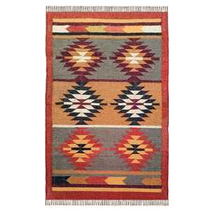 Alfombras Kilim de Yute y Lana Tejidas a Mano, Lavables y Orgánicas, para Sala de Estar, Dormitorio y Estudio - Product Image 3