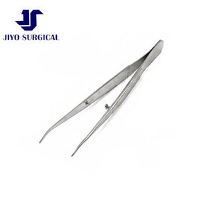 Pinzas Barraquer Reutilizables de Acero Inoxidable Jiyo Surgical Co. BC-7654, 4 3/8 Pulgadas, Ligeramente Anguladas, 6.0mm, Puntas Lisas y Planas - Product Image 3