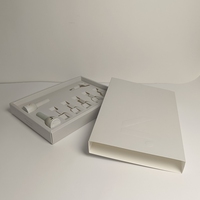 Coffret Cadeau de Luxe Personnalisé pour 10 Vernis à Ongles en Gel, Boîte en Carton Vide avec Gaufrage, Lamination Mate et Doublure Éponge - 10 Pièces, Lot de 10