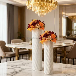 Vase à fleurs décoratif en fer carré de style côtier, pour table de salon, fournisseur en gros pour l'exportation, Zahid Exports India, grand grossiste - Product Image 3