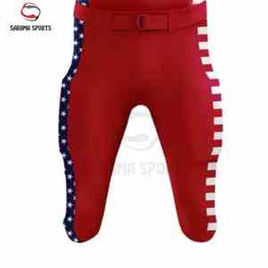 เสื้อฟุตบอลระบายอากาศได้ดี ผลิตจากโพลีเอสเตอร์ สไตล์อเมริกัน รับสั่งทำแบบซับลิเมชั่น ปักชื่อ ชุดยูนิฟอร์มอเมริกัน - Product Image 4