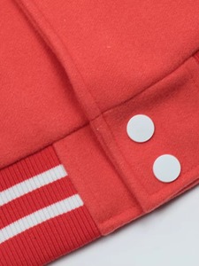 เสื้อแจ็คเก็ตวาร์ซิตี้สีส้มขาวสำหรับผู้ชาย ลายปักการ์ตูน สไตล์สตรีทแวร์ ปกคอพับ ทรงปกติ ใส่ได้ในฤดูใบไม้ร่วง - Product Image 2