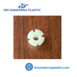 White <b>Modified</b> Polyethylene Stacker Clamp Bushing <b>Plastic</b> Insert for ATM Machine Parts - Product Image 3