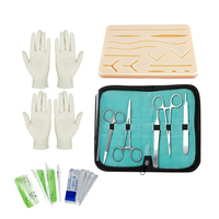 Kit Completo de Práctica de Sutura de PVC y Silicona Duradero para Estudiantes de Medicina, Incluye Almohadilla de Sutura Grande de Alta Calidad