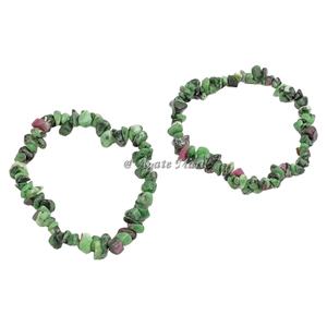 Natural Stone <b>Healing</b> Crystal Gravel <b>Bracelet</b> for Women Men Feng Shui Style Carved Agate Wrist Accessories with Peridot Chips - Product Image 6