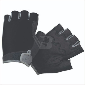 Pakistan Made Low Price High Quality Leather Eco-Friendly Cycling <b>Gloves</b> with Customized Colors & Logo <b>for</b> <b>Men</b> - Product Image 5