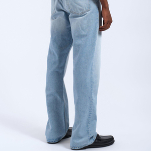 Jeans amples vintage pour hommes OEM, coupe décontractée, jambe large, denim délavé, streetwear, hip hop, pantalon en jean pour hommes - Product Image 6