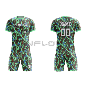 Maillot de football personnalisable par sublimation, design à pois, nom d'équipe, anti-bactérien, séchage rapide, respirant, manches courtes, unisexe - Product Image 6