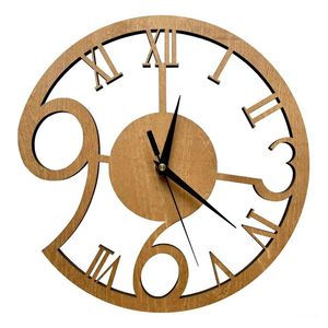 Minimalist Wooden <b>Wall</b> <b>Clock</b> Modern Home Decoration Solid Wood <b>Clock</b> <b>Silent</b> Non Ticking Design for Interior <b>Wall</b> Display - Product Image 1