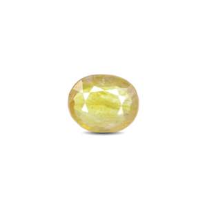 Natural Yellow Sapphire 6.05 Carat Oval Cut Loose Gemstone for Fine Jewelry - Product Image 1