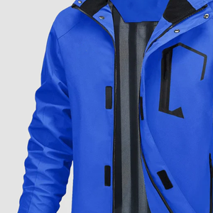 Veste de ski d'hiver pour homme, grande taille, avec logo personnalisé, fermeture éclair imperméable, coupe-vent, à capuche, parka de snowboard, randonnée en plein air, Greek Gear - Product Image 2