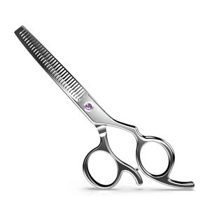 Ciseaux de coiffure ergonomiques professionnels pour droitiers, en acier inoxydable 440C, ciseaux de barbier pour la coupe et le coiffage des cheveux - Product Image 2