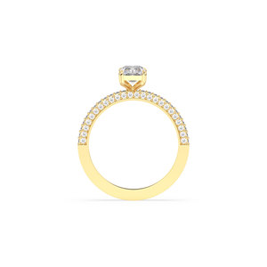 REYES Factory Direct Sale 14K Solid Gold HPHT CVD Lab Grown Diamond Solitaire Ring Luxury Engagement Gift Fine Jewelry - Product Image 4
