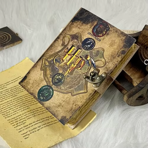 Carnet de sorts imprimé en cuir, inspiré de Harry Potter, journal vierge pour sortilèges, journal de sorcellerie Wiccan, journal de notes à couverture rigide, cadeau - Product Image 6