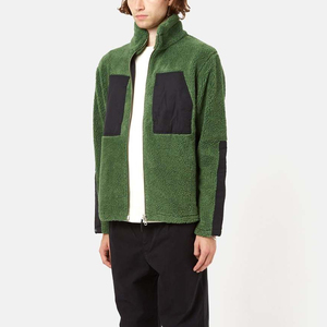 Blouson Bomber en Polaire Sherpa, Veste d'Hiver Chaude en Polaire Teddy, Vêtement d'Extérieur Streetwear Décontracté, Fabrication OEM Personnalisée, Vente en Gros Usine - Product Image 6