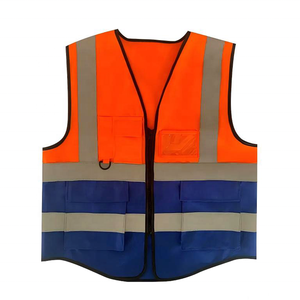 Gilet de chantier réfléchissant personnalisé en gros, fabricant OEM, fournisseur, maille polyester 120-150 GSM, production sous marque privée - Product Image 1