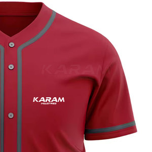 Customized Logo Breathable Short Sleeve Lightweight Durable Material <b>Baseball</b> Jersey Premium Quality Unisex Adults OEM Service - Product Image 4