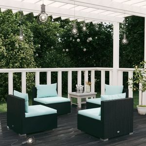 Set Lounge da Giardino Nero Aqua - Product Image 1