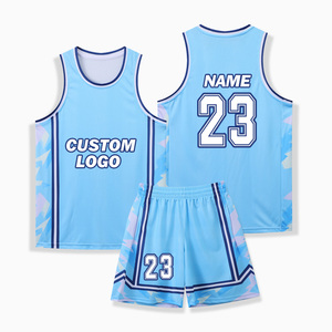 Factory Custom Fashion <b>Two</b>-<b>Piece</b> <b>Sets</b> Embroidered Breathable Sleeveless Basketball Uniforms Heavyweight <b>Mesh</b> Unisex Jersey - Product Image 6