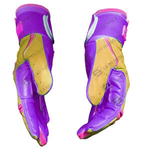 Guantes de Bateo de Béisbol y Sóftbol SAAR INDUSTRIES, Profesionales, Ajustables, Duraderos, 100% Cuero Genuino, Ambidiestros, con Velcro - Product Image 2