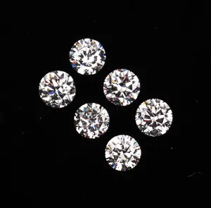 Lot de 25 diamants ronds de laboratoire CVD HPHT de 2,1 mm, couleurs D/E/F, pureté VVS+, taille excellente, 0,039 ct chacun, pour la création de bijoux - Product Image 5