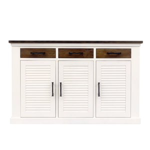 Islas de Cocina de Madera de Mango de Vietnam, Color Natural/Blanco/Negro, Almacenamiento Móvil, Diseño Moderno - Product Image 2