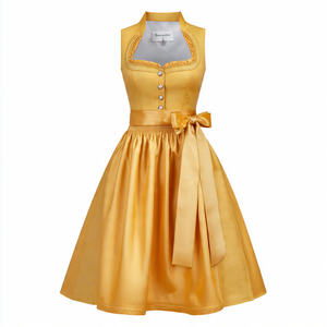 Vestido Bávaro de Alta Calidad, Falda Bávara, Dirndl Bávaro para Mujer, Oktoberfest, Vestido Midi Dirndl Bávaro Ecológico - Product Image 6