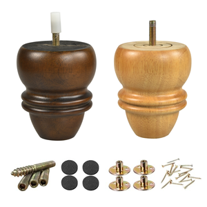 Decorative Turned Wooden Furniture Leg Solid <b>Wood</b> Sofa Table Cabinet Replacement Leg Strong Stable Durable - Product Image 5