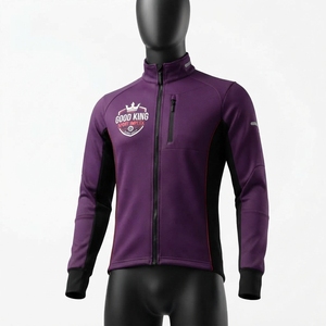 <b>Men's</b> Sports Wear Outdoor <b>Cycling</b> <b>Jacket</b> Breathable Stand Collar Front Logo Sports <b>Cycling</b> <b>Jacket</b> - Product Image 1