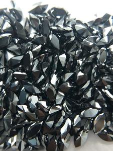 Diamante de Moissanita Negro con Corte Marquesa, Piedra Suelta de Forma Elegante - Product Image 1