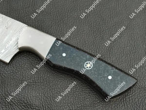 Cuchillo de Chef de Acero de Damasco Hecho a Mano, Hoja de 7 Pulgadas con Espiga Completa, Mango Ergonómico y Funda, Cuchillo Profesional para Cocina, Venta al por Mayor OEM/ODM - Product Image 4