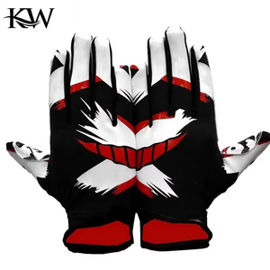 Gants de football américain à adhérence collante, gants professionnels pour receveurs avec logo personnalisable, prix raisonnable pour usage sportif 2026 - Product Image 4