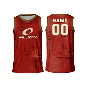 Maillot de basketball unisexe personnalisé pas cher, imprimé par sublimation, avec perles sur le devant, sans manches, en maille respirante, grande taille, séchage rapide - Product Image 4