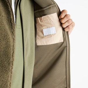 Wholesale Custom Solid Color Zipper Fleece <b>Jackets</b> <b>Sherpa</b> Winter Polar Fleece <b>Jacket</b> Street Fashion Fleece <b>Jackets</b> for <b>Men</b> - Product Image 6