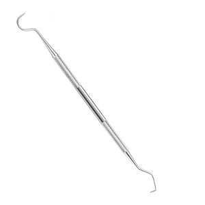 Professional Dental Tartar Scraper 100% Stainless Steel Double-Sided Hook & Angled Pick | <b>Precision</b> <b>Tool</b> for Teeth Plaque - Product Image 1