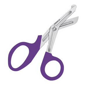 Tijeras de Trauma para Enfermeras, Primeros Auxilios, 5.5 Pulgadas, Color Morado Oscuro, Acero Inoxidable Alemán, para Emergencias Médicas, Vendajes, Uso Quirúrgico, EMS - Product Image 4